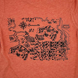 Ancient Lore Village Map T-shirt, Ladies