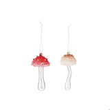 Glass Mushroom with Sparkles