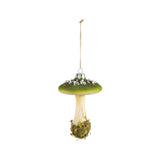 Ornament Glass Mushroom with Moss