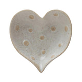 Heart Dish with Polka Dots