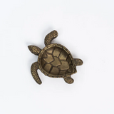Turtle Dish, Antique Brass