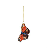 Ornament Orange Glass Butterfly