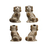 Hand-Painted Dog Vase