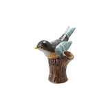 Vase Bird on Log