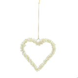 Ornament Pearl Beaded Heart