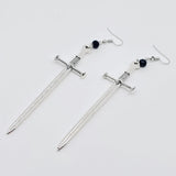Silver Sword Earrings