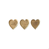 Brass Heart Dish with Sayings